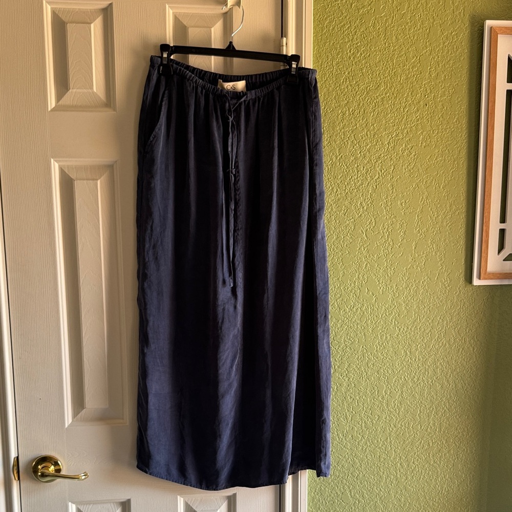 C&S by cloth and stone midi tencel skirt